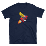Bitcoin To The Moon T-Shirt - blockchain t-shirt, to the moon t-shirt, hard fork cafe