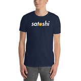 Satoshi - Bitcoin Tee in Dark Colors-Crypto Daddy