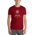 A Special Red Cardano Shirt - blockchain t-shirt, to the moon t-shirt, hard fork cafe