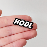 Hodl Pin Collectible - blockchain t-shirt, to the moon t-shirt, hard fork cafe